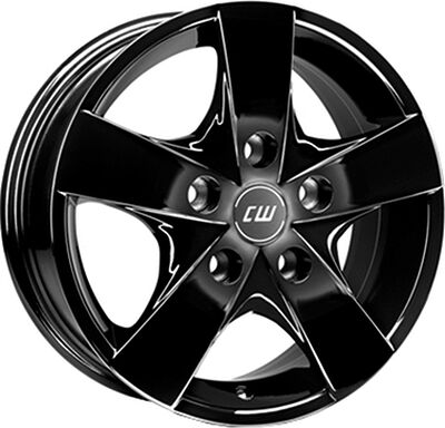 Borbet CWF 6.5x16 5x160 ET 60 Dia 65.05 Black glossy