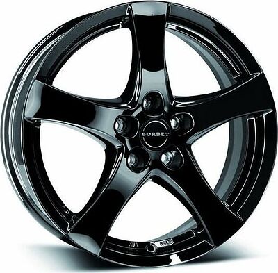 Borbet F 6.5x16 5x110 ET 38 Dia 72.5 Black Gloss