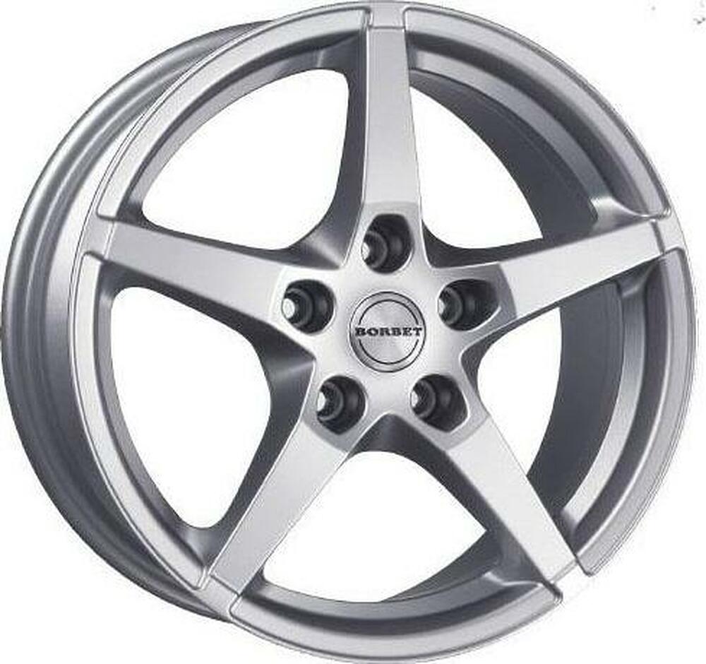 Borbet FS 7x16 5x112 ET 38 Dia 72.6 silver brilliant