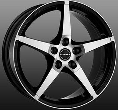 Borbet FS 8x17 5x112 ET 45 Dia 72.5 black chrome poliert