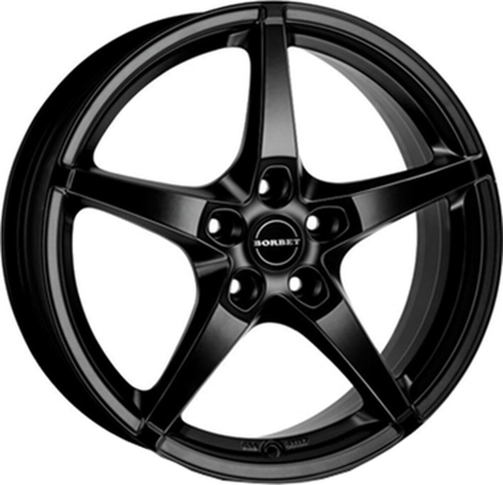 Borbet FS 7x17 5x108 ET 40 Dia 72.5 Schwarz matt