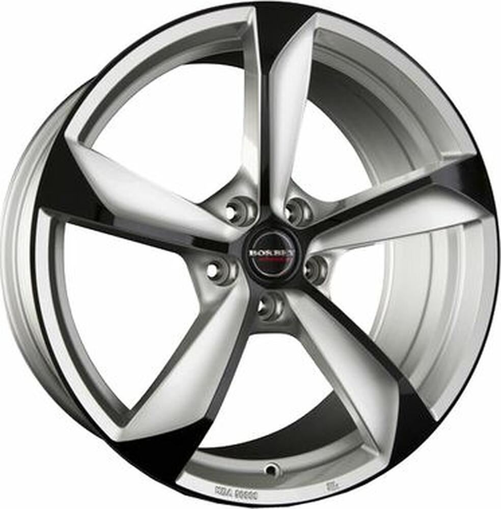 Borbet S 8.5x19 5x112 ET 35 Dia 72.5 Silver Black Glossy