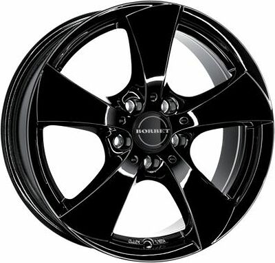 Borbet TB 7.5x16 5x112 ET 45 Dia 66.6 Black glossy