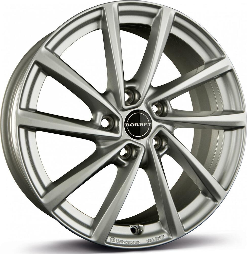 Borbet V 7x17 5x112 ET 54 Dia 66.6 Brilliant Silver