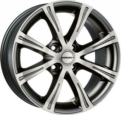 Borbet X8 7x16 4x108 ET 25 Dia 65.1 Dekor silver