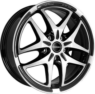 Borbet XB 7.5x17 5x112 ET 47 Dia 57.06 schwarz-poliert