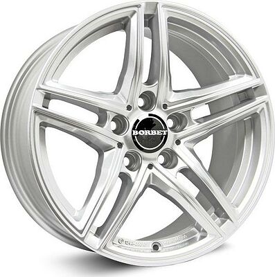 Borbet XRT 8x17 5x112 ET 40 Dia 72.5 Brilliant Silver