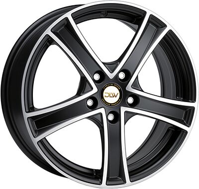DLW OG-01 8x17 5x112 ET 33 Dia 73.06 Black Matt Polish face