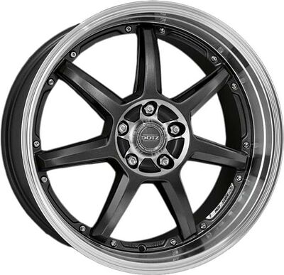 Dotz Fast Seven 8x17 5x120 ET 35 Dia 72.6 Anthracite Polished Lip