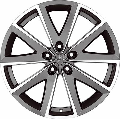 Fondmetal 7600 8x18 5x112 ET 48 Dia 67.2 Titanium Polished