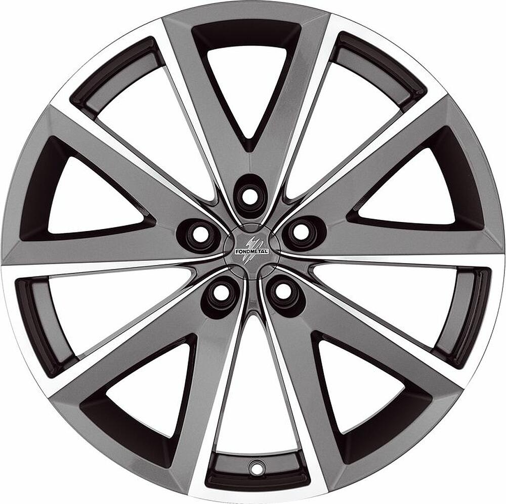 Fondmetal 7600 8x19 5x108 ET 45 Dia 67.2 Titanium Polished