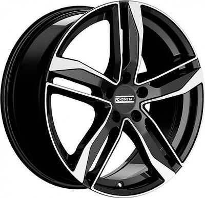 Fondmetal Hexis 8x18 5x112 ET 29 Dia 66.5 Black Glossy Machined