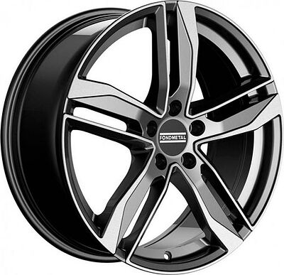 Fondmetal Hexis 8x18 5x112 ET 29 Dia 66.5 Titanium Glossy Machined