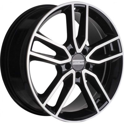 Fondmetal Koros 8x18 5x112 ET 48 Dia 66.5 Glossy Black Machined