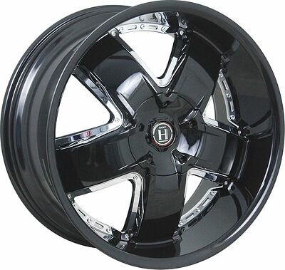 Harp Y-18 9.5x22 6x139.7 ET 30 Dia 78.1 glossy-black__chrome-attachment