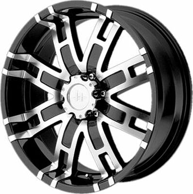 Helo HE835 9x20 8x165 ET 18 Dia 125 Black/Machined