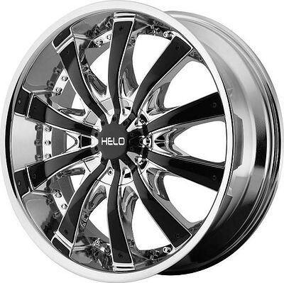 Helo HE875 8.5x20 5x139.7 ET 15 Dia 108 Black/Chrome
