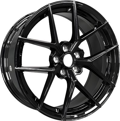 Hengde F5153 7x17 5x112 ET 35 Dia 66 Glossy Black