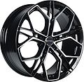Inch FA8534 8.5x20 5x114.3 ET 45 Dia 67.1 Gloss Black Machined Face