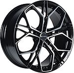 Inch FA8534 8x18 5x114.3 ET 40 Dia 67.1 Gloss Black Machined Face