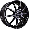 Inch FA8537 6.5x17 5x114.3 ET 45 Dia 66.1 Gloss Black Machined Face