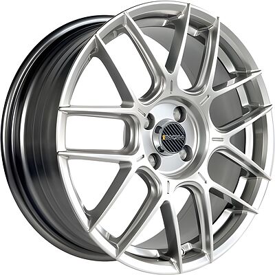 Inch FA8541 7x17 5x108 ET 45 Dia 63.4 Gloss Black Machined Face