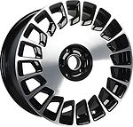 Inch ULF-R24 8x18 5x112 ET 40 Dia 66.56 Black Machine Face