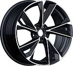 Inch ULF-R39P 8x18 5x112 ET 39 Dia 66.56 Gloss Black Machined Face