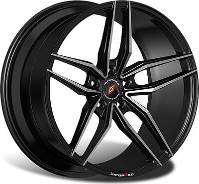 Inforged IFG37 8x18 5x112 ET 32 Dia 66.6 Black Machined