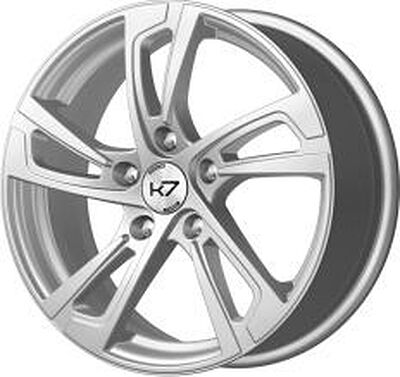 K7 K-77 6.5x16 5x108 ET 43 Dia 67.1 серебро