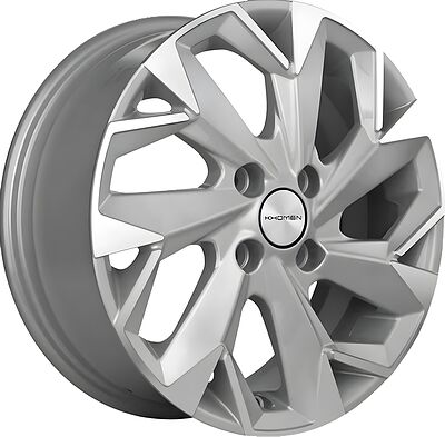 Khomen Wheels KHW1402 (Accent/Getz/i20) 5.5x14 4x100 ET 38 Dia 67.1 F-Silver-FP