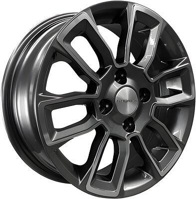 Khomen Wheels KHW1406 (Honda Civic) 5.5x14 4x100 ET 45 Dia 56.1 Gray-FP