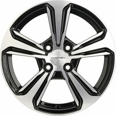 Khomen Wheels KHW1502 (Solaris II) 6x15 4x100 ET 46 Dia 54.1 Black-FP