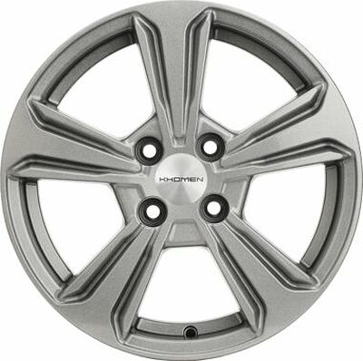 Khomen Wheels KHW1502 (Solaris II) 6x15 4x100 ET 46 Dia 54.1 G-Silver