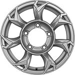 Khomen Wheels KHW1505 (Jimny) 5.5x15 5x139.7 ET 5 Dia 108.1 F-Silver Khomen Wheels KHW1505 (Jimny) 5.5x15 5x139.7 ET 5 Dia 108.1 F-Silver