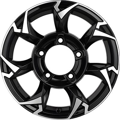 Khomen Wheels KHW1505 (Lada NIVA 4x4) 5.5x15 5x139.7 ET 5 Dia 98.5 Black-FP