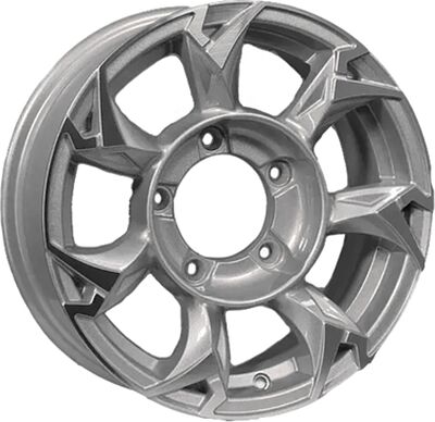 Khomen Wheels KHW1505 (Lada NIVA 4x4) 5.5x15 5x139.7 ET 5 Dia 98.5 F-Silver-FP