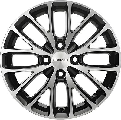 Khomen Wheels KHW1506 Rio/Solaris 6x15 4x100 ET 48 Dia 54 Black-FP