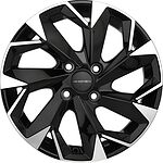Khomen Wheels KHW1508 (Cobalt) 6x15 4x100 ET 39 Dia 56.6 Black-FP Khomen Wheels KHW1508 (Cobalt) 6x15 4x100 ET 39 Dia 56.6 Black-FP
