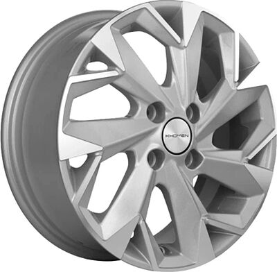 Khomen Wheels KHW1508 (XRay) 6x15 4x100 ET 40 Dia 60.1 F-Silver-FP