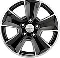 Khomen Wheels KHW1601 (Chery Tiggo 3/Tiggo 3 Pro) 6.5x16 5x108 ET 45 Dia 60.1 Black-FP
