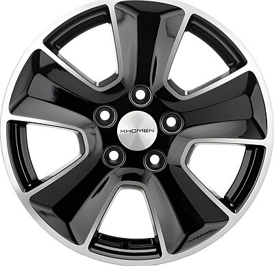 Khomen Wheels KHW1601 (DFM 580) 6.5x16 5x110 ET 45 Dia 67.1 Black-FP