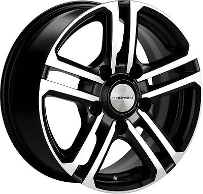 Khomen Wheels KHW1602 (Niva 4x4 Bronto) 6.5x16 5x139.7 ET 35 Dia 98.5 Black-FP