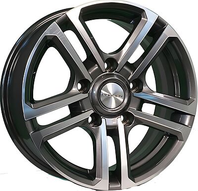 Khomen Wheels KHW1602 (Niva 4x4 Bronto) 6.5x16 5x139.7 ET 35 Dia 98.5 Gray-FP