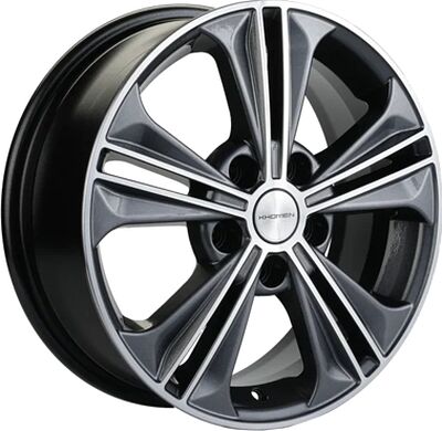 Khomen Wheels KHW1603 (Creta/Seltos) 6x16 5x114.3 ET 43 Dia 67.1 Gray-FP