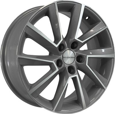 Khomen Wheels KHW1604 (Prius) 6x16 5x100 ET 40 Dia 54.1 F-Silver-FP