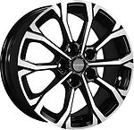 Khomen Wheels KHW1605 (Huyndai/Mazda) 6.5x16 5x114.3 ET 45 Dia 67.1 Black-FP