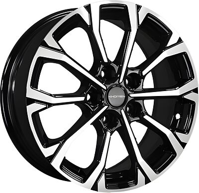 Khomen Wheels KHW1605 (MB C-Class) 6.5x16 5x112 ET 40 Dia 66.6 Black-FP