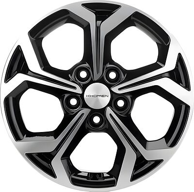 Khomen Wheels KHW1606 (Ceed/Elantra) 6.5x16 5x114.3 ET 50 Dia 67.1 Black-FP