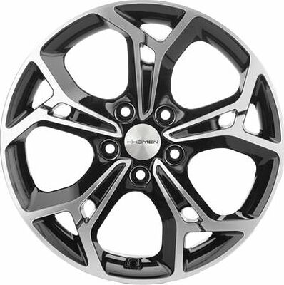 Khomen Wheels KHW1702 (ASX) 7x17 5x114.3 ET 46 Dia 67.1 Black-FP
